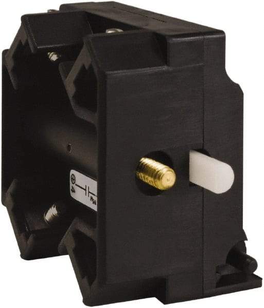 Schneider Electric - 2NO, 3 Amp, Electrical Switch Contact Block - 115 VDC and 240 VAC, Screw Terminal - USA Tool & Supply