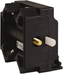 Schneider Electric - 2NO, 3 Amp, Electrical Switch Contact Block - 115 VDC and 240 VAC, Screw Terminal - USA Tool & Supply