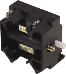 Schneider Electric - 2NC, 3 Amp, Electrical Switch Contact Block - 115 VDC and 240 VAC, Screw Terminal, 1.18 Inch Hole, 30mm Hole - USA Tool & Supply
