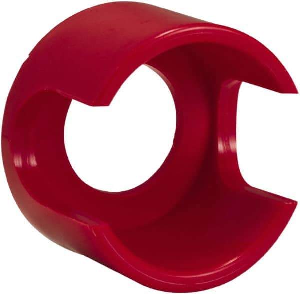 Schneider Electric - Extended Mushroom Head Pushbutton Switch Guard - Red, Round Button, Nonilluminated - USA Tool & Supply