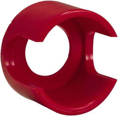 Schneider Electric - Extended Mushroom Head Pushbutton Switch Guard - Red, Round Button, Nonilluminated - USA Tool & Supply