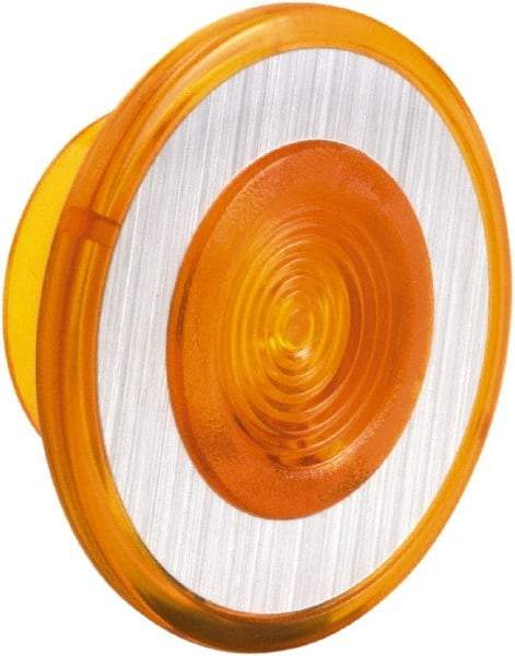 Schneider Electric - Pushbutton Switch Push-Pull Knob - Amber, Round Button, Nonilluminated - USA Tool & Supply