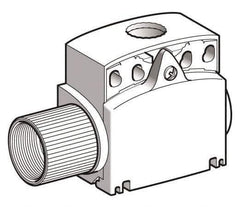 Telemecanique Sensors - 3-1/2 Inch Long, Plastic Body, Limit Switch Body - For Use with ZCE01, ZCE02, ZCE05, ZCE06, ZCE07, ZCE08, ZCE09, ZCE10, ZCE11, ZCE13, ZCE14, ZCE21, ZCE24, ZCE27, ZCE28, ZCE29, ZCE62, ZCE63, ZCE64, ZCE65, ZCE66, ZCE67, ZCEH0, ZCEH2 - USA Tool & Supply