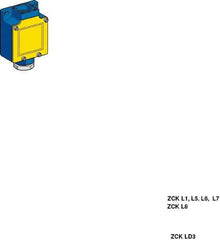 Telemecanique Sensors - 3.7 Inch Long, Metal Body, Limit Switch Body - For Use with ZCKD02, ZCKD029, ZCKD05, ZCKD06, ZCKD08, ZCKD10, ZCKD109, ZCKD15, ZCKD16, ZCKD17, ZCKD21, ZCKD219, ZCKD23, ZCKD239, ZCKD41, ZCKD59, ZCKD81, ZCKD91 - USA Tool & Supply