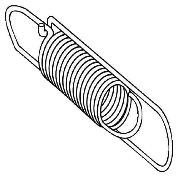 Telemecanique Sensors - 7.2 Inch Long, Limit Switch End Spring - For Use with XY2CE - USA Tool & Supply