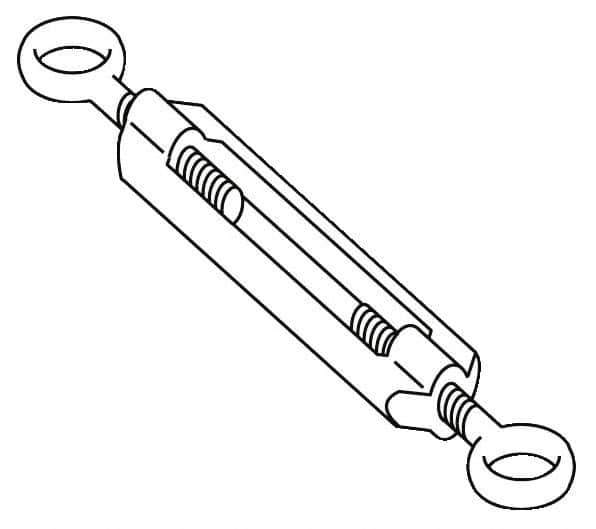 Telemecanique Sensors - 7.2 Inch Long, Limit Switch Turnbuckle - For Use with XY2C - USA Tool & Supply