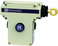 Telemecanique Sensors - 10 Amp, NO/NC Configuration, Right Hand Operation, Rope Operated Limit Switch - Pushbutton Reset, Cable Pull, No Pilot Light, 300 VAC - USA Tool & Supply