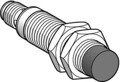 Telemecanique Sensors - NPN, PNP, 8mm Detection, Cylinder, Inductive Proximity Sensor - 2 Wires, IP67, 24 to 210 VDC, 24 to 240 VAC @ 50/60 Hz, M18x1 Thread, 72mm Long - USA Tool & Supply