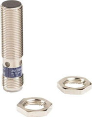 Telemecanique Sensors - PNP, 4mm Detection, Cylinder, Inductive Proximity Sensor - 3 Wires, IP65, IP67, 12 to 24 VDC, M12x1 Thread, 50mm Long - USA Tool & Supply