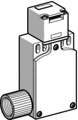 Telemecanique Sensors - NO/2NC Configuration, Multiple Amp Level, Plastic Key Safety Limit Switch - 52mm Wide x 30mm Deep x 115mm High, IP67 Ingress Rating - USA Tool & Supply