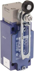 Telemecanique Sensors - SPDT, 2NC/2NO, 240 VAC, Screw Terminal, Roller Lever Actuator, General Purpose Limit Switch - 1, 2, 3, 4, 12 NEMA Rating, IP66 IPR Rating - USA Tool & Supply