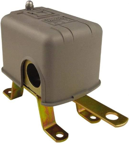 Square D - 1 NEMA Rated, DPST, Float Switch Pressure and Level Switch - 575 VAC, Line-Load-Load-Line Terminal - USA Tool & Supply