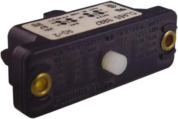 Square D - SPST, NC, 600 VAC, Screw Terminal, Plunger Actuator, General Purpose Limit Switch - 1 NEMA Rating, IP20 IPR Rating, Panel Mount, 0.88 Lb. Operating Force - USA Tool & Supply