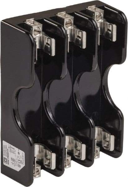 Square D - 3 Pole, 600 Volt, 60 Amp, Surface Mount Fuse Holder - Compatible with R Class Fuse - USA Tool & Supply
