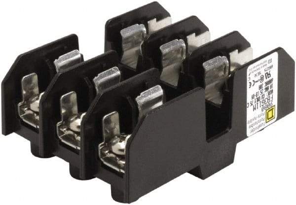 Square D - 3 Pole, 600 Volt, 30 Amp, Surface Mount Fuse Holder - USA Tool & Supply