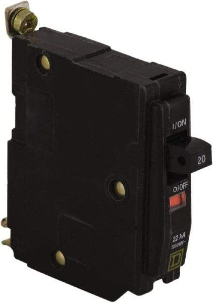 Square D - 30 Amp, 240 VAC, 1 Pole, Bolt On Miniature Circuit Breaker - 14-8 AWG - USA Tool & Supply