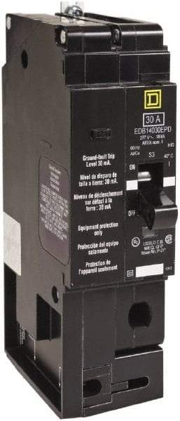 Square D - 20 Amp, 277 VAC, 1 Pole, Panel Mount Molded Case Circuit Breaker - Thermal Magnetic Trip, 12-4 (Aluminum), 14-6 (Copper) AWG, 4.05 Inch Deep x 5.66 Inch High x 0.98 Inch Wide - USA Tool & Supply