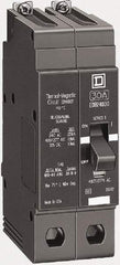 Square D - 20 Amp, 480Y/277 V, 2 Pole, Bolt On Miniature Circuit Breaker - 35 kA Breaking Capacity, 12, 14 AWG - USA Tool & Supply