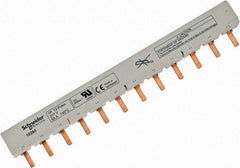 Schneider Electric - 65 Amp Circuit Breaker Combination Busbar - 10-3 AWG, Use with C60 Comb Busbars, N40 Comb Busbars - USA Tool & Supply