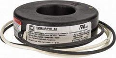 Square D - 300 Amp AC Input, 5 Amp AC Output, Panel Meter Current Transformer - Flying Lead Terminal, For Use with Ammeter, Solid State Transducer - USA Tool & Supply