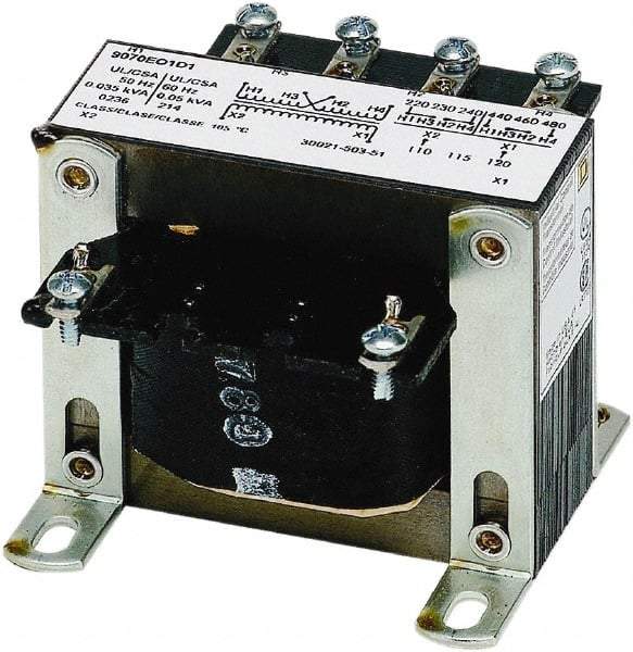 Square D - 1 Phase, 50 VA, Control Transformer - USA Tool & Supply