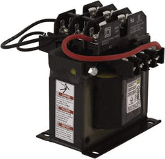 Square D - 300 VA, Top Mount Fuse Block Control Transformer - 4.7 Inch Deep - USA Tool & Supply