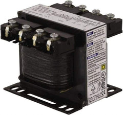 Square D - 50 VA, Top Mount Fuse Block Control Transformer - 50/60 Hz, 3.09 Inch Deep x 2.58 Inch High - USA Tool & Supply