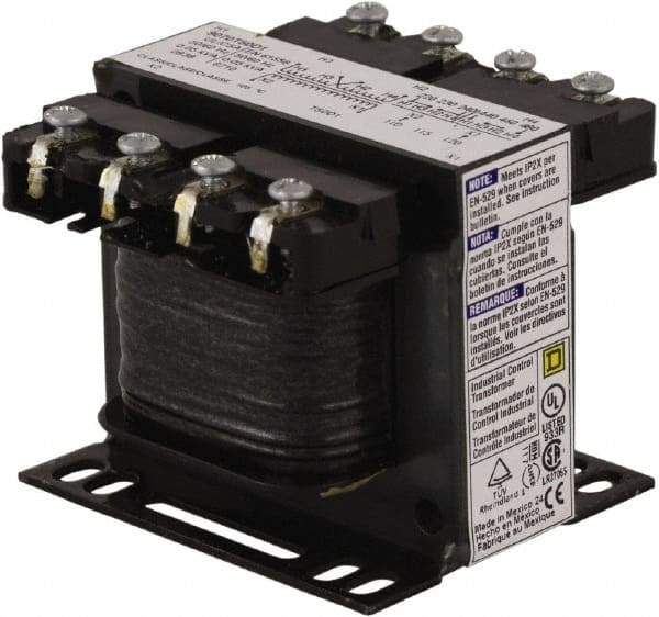 Square D - 1 Phase, 50 VA, Control Transformer - 131°F Temp Rise - USA Tool & Supply