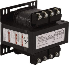 Square D - 200 VA, Top Mount Fuse Block Control Transformer - 50/60 Hz, 3.59 Inch Deep x 3.2 Inch High - USA Tool & Supply