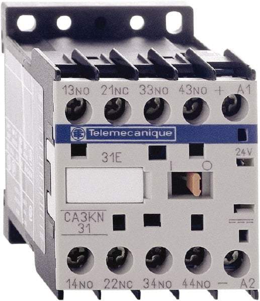 Schneider Electric - 3NO/NC, 12 VDC Control Relay - 17 V - USA Tool & Supply