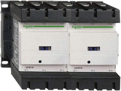 Schneider Electric - 3 Pole, 120 Coil VAC at 50/60 Hz, 115 Amp at 440 VAC, Reversible IEC Contactor - 3 Phase hp: 100 at 575/600 VAC, 30 at 200/208 VAC, 40 at 230/240 VAC, 75 at 460/480 VAC - USA Tool & Supply