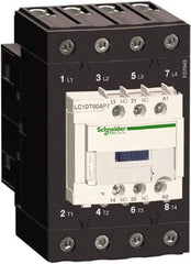 Schneider Electric - 4 Pole, 120 Coil VAC at 50/60 Hz, 60 Amp at 440 VAC, Nonreversible IEC Contactor - Bureau Veritas, CCC, CSA, CSA C22.2 No. 14, DNV, EN/IEC 60947-4-1, EN/IEC 60947-5-1, GL, GOST, LROS, RINA, UL 508, UL Listed - USA Tool & Supply