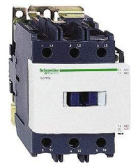 Schneider Electric - 3 Pole, 120 Coil VAC at 50/60 Hz, 95 Amp at 440 VAC, Nonreversible IEC Contactor - Bureau Veritas, CCC, CSA C22.2 No. 14, DNV, EN/IEC 60947-4-1, EN/IEC 60947-5-1, GL, GOST, LROS, RINA, UL 508 - USA Tool & Supply