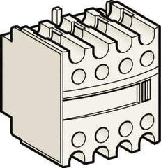 Schneider Electric - Contactor Auxiliary Contact Block - For Use with CR1F, TeSys D and TeSys F - USA Tool & Supply