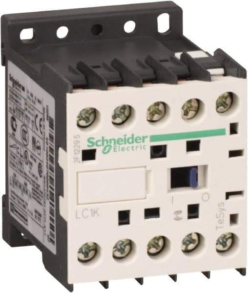 Schneider Electric - 3 Pole, 480 Coil VAC at 50/60 Hz, 6 Amp at 440 VAC, Nonreversible IEC Contactor - BS 5424, CSA, IEC 60947, NF C 63-110, RoHS Compliant, UL Listed, VDE 0660 - USA Tool & Supply