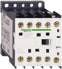 Schneider Electric - 4 Pole, 110 Coil VAC at 50/60 Hz, 16 Amp at 690 VAC and 20 Amp at 440 VAC, Nonreversible IEC Contactor - BS 5424, CSA, IEC 60947, NF C 63-110, RoHS Compliant, UL Listed, VDE 0660 - USA Tool & Supply