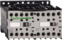 Schneider Electric - 3 Pole, 24 Coil VDC, 12 Amp at 440 VAC, 16 Amp at 690 VAC and 20 Amp at 440 VAC, Reversible IEC Contactor - BS 5424, CSA, IEC 60947, NF C 63-110, RoHS Compliant, UL Listed, VDE 0660 - USA Tool & Supply