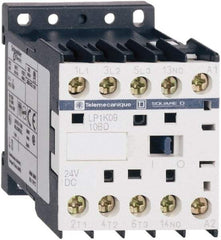 Schneider Electric - 3 Pole, 24 Coil VDC, 16 Amp at 690 VAC, 20 Amp at 440 VAC and 9 Amp at 440 VAC, Nonreversible IEC Contactor - BS 5424, CSA, IEC 60947, NF C 63-110, RoHS Compliant, UL Listed, VDE 0660 - USA Tool & Supply