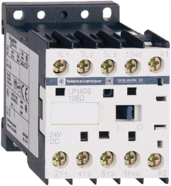 Schneider Electric - 3 Pole, 24 Coil VDC, 6 Amp at 440 VAC, IEC Contactor - BS 5424, CSA, IEC 60947, NF C 63-110, RoHS Compliant, UL Listed, VDE 0660 - USA Tool & Supply