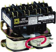 Square D - 3 Pole, 24 Coil VAC at 60 Hz, Reversible Definite Purpose Contactor - Phase 1 and Phase 3 Hp:  1 at 115 VAC, 1.5 at 230 VAC, 3 at 230 VAC, 3 at 460 VAC, 3 at 575 VAC, CSA, RoHS Compliant, UL Listed - USA Tool & Supply