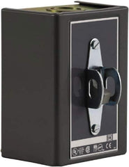 Square D - 3 Poles, 30 Amp, NEMA, Enclosed Toggle Manual Motor Starter - 1 hp at 90 VDC, 10 hp at 460 VAC, 10 hp at 575 VAC, 1-1/2 hp at 230 VDC, 2 hp at 115 VAC, 2 hp at 115 VDC & 7-1/2 hp at 230 VAC, CE, CSA, NEMA 1 & UL Listed - USA Tool & Supply