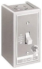 Square D - 2 Poles, 16 Amp, NEMA, Enclosed Toggle Manual Motor Starter - 1 hp at 115 VAC, 1 hp at 230 VAC, 1 hp at 277 VAC, 3/4 hp at 115 VDC & 3/4 hp at 230 VDC, CE, CSA, NEMA 1 & UL Listed - USA Tool & Supply