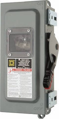 Square D - 30 Amp, 600 VAC/VDC, 3 Pole Nonfused Safety Switch - NEMA 12 & 3R, 10 hp at 600 VAC (Single Phase), 30 hp at 600 VAC (Triple Phase) - USA Tool & Supply