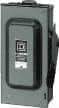 Square D - 60 Amp, 240 VAC, 250 VDC, 2 Pole Fused Safety Switch - NEMA 3R, 10 hp at 240 VAC, 10 hp at 250 VDC (Single Phase), 15 hp at 240 VAC, 10 hp at 250 VDC (Triple Phase), DPST Contact Form - USA Tool & Supply