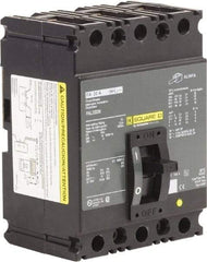 Square D - 30 Amp, 240 VAC, 3 Pole, Panel Mount Molded Case Circuit Breaker - Thermal Magnetic Trip, Multiple Breaking Capacity Ratings, 12-4 (Aluminum), 14-4 (Copper) AWG, 4.13 Inch Deep x 6 Inch High x 4-1/2 Inch Long - USA Tool & Supply