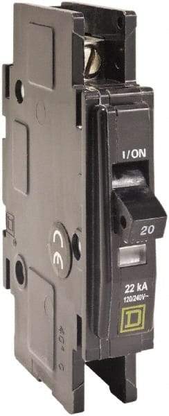 Square D - 30 Amp, 240 VAC, 1 Pole, Panel Mount Miniature Circuit Breaker - 14-2 AWG - USA Tool & Supply