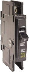 Square D - 30 Amp, 240 VAC, 1 Pole, Panel Mount Miniature Circuit Breaker - 14-2 AWG - USA Tool & Supply