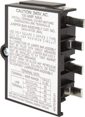 Square D - 100 Amp Circuit Breaker Jumper Bar Assembly - Use with QOU Circuit Breaker - USA Tool & Supply