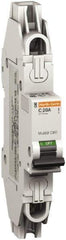 Schneider Electric - 6 Amp, 277 VAC, 1 Pole, Miniature Circuit Breaker - Thermal Magnetic Trip, 10 kA at 277 VAC Breaking Capacity, 74mm Deep x 141mm High x 18mm Wide - USA Tool & Supply