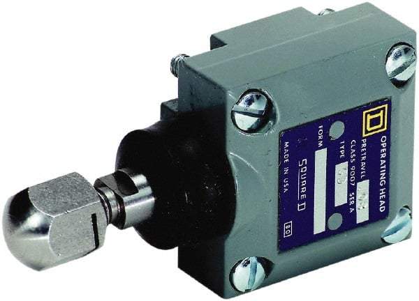 Square D - SPDT, NC/NO, 600 Volt Screw Terminal, Plunger Actuator, General Purpose Limit Switch - 1, 2, 4, 6, 12, 13, 6P NEMA Rating, IP67 IPR Rating - USA Tool & Supply